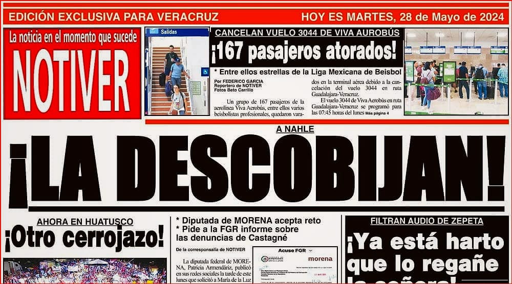 LA PORTADA - MARTES 28 DE MAYO 2024