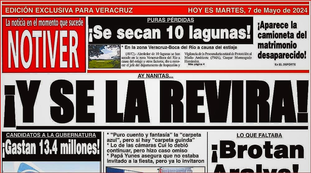 LA PORTADA - MARTES 7 DE MAYO 2024