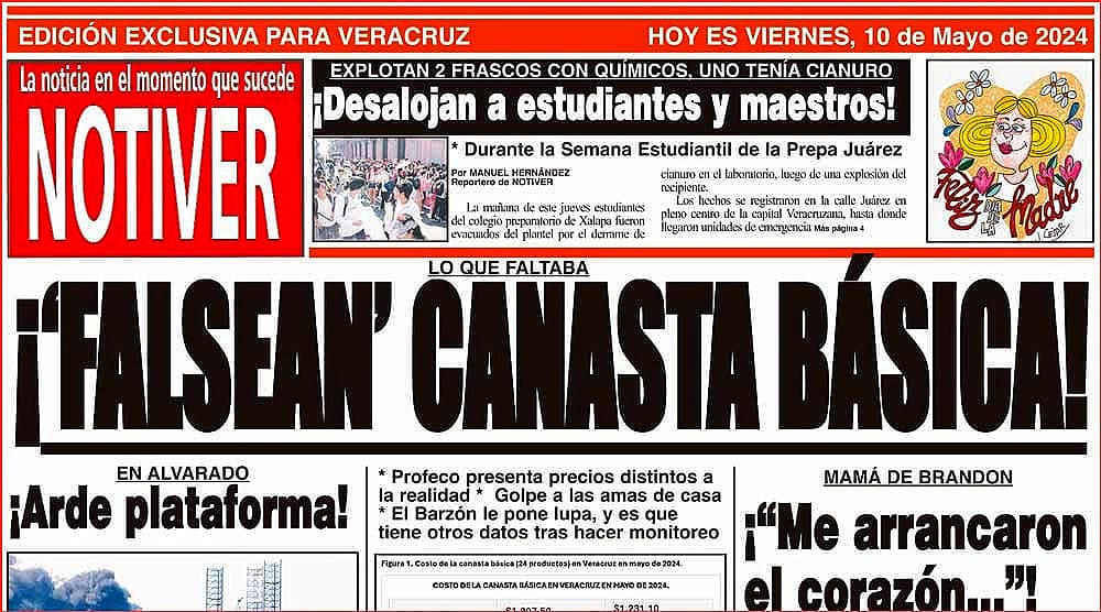 LA PORTADA - VIERNES 10 DE MAYO 2024