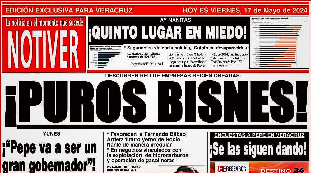 LA PORTADA - VIERNES 17 DE MAYO 2024