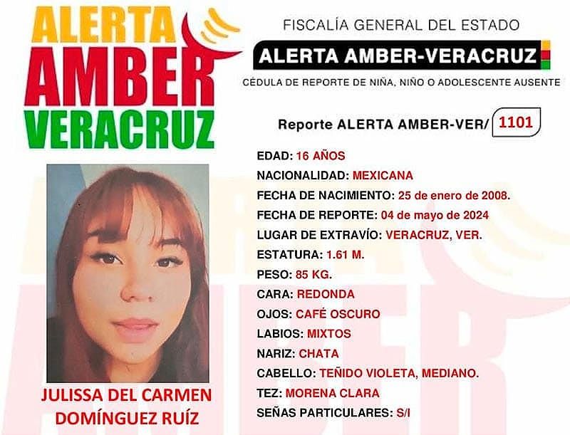 ¡DESAPARECE JOVENCITA DE 16 AÑOS!