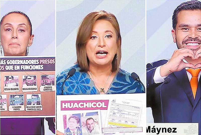 ¡SE DIERON CON TODO! - *Máynez, Gálvez y Sheinbaum.... toman distancia a pocos días de las elecciones del dos de junio