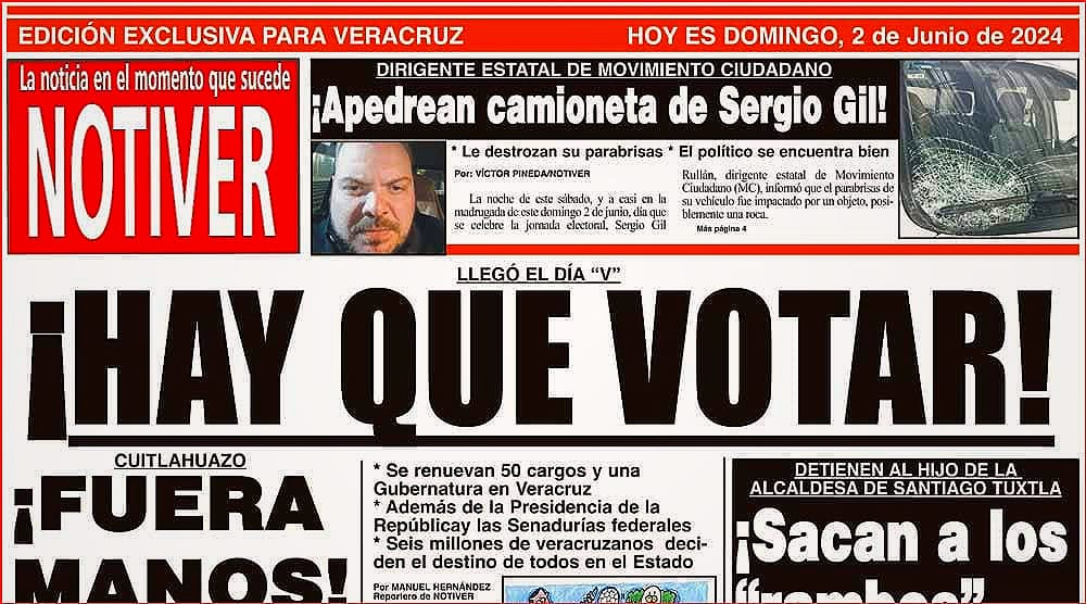 LA PORTADA - DOMINGO 2 DE JUNIO 2024