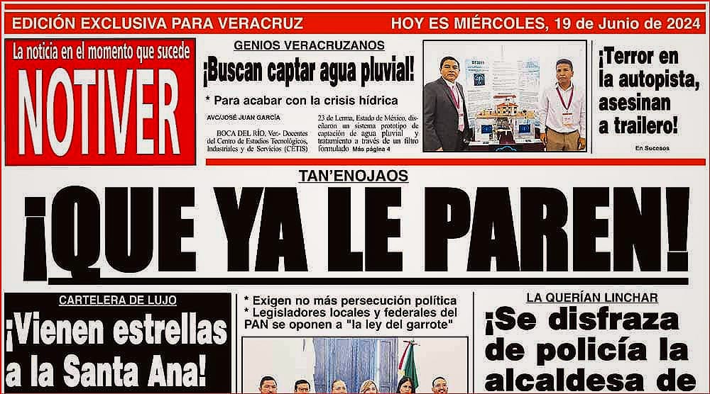 LA PORTADA - MIÉRCOLES 19 DE JUNIO 2024