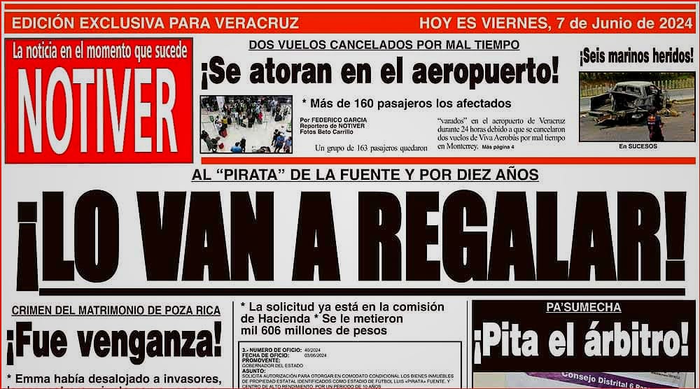 LA PORTADA - VIERNES 7 DE JUNIO 2024