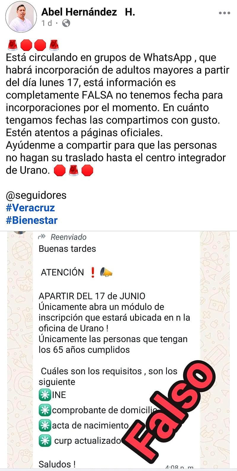 ¡ES FAKE! - “no tenemos fecha para incorporaciones por el momento”