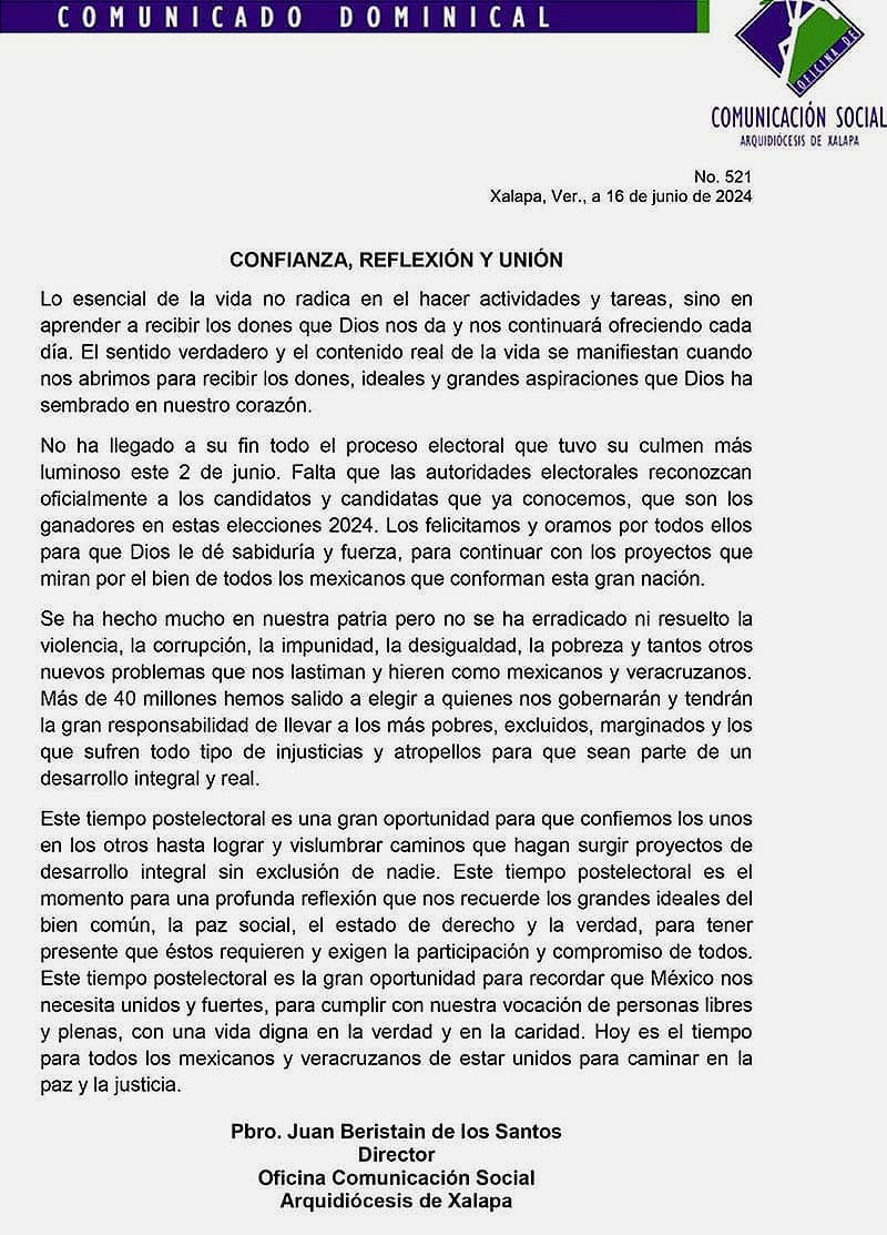 ¡HAY VIOLENCIA, CORRUPCIÓN Y LA IMPUNIDAD! - *Oran por las próximas autoridades