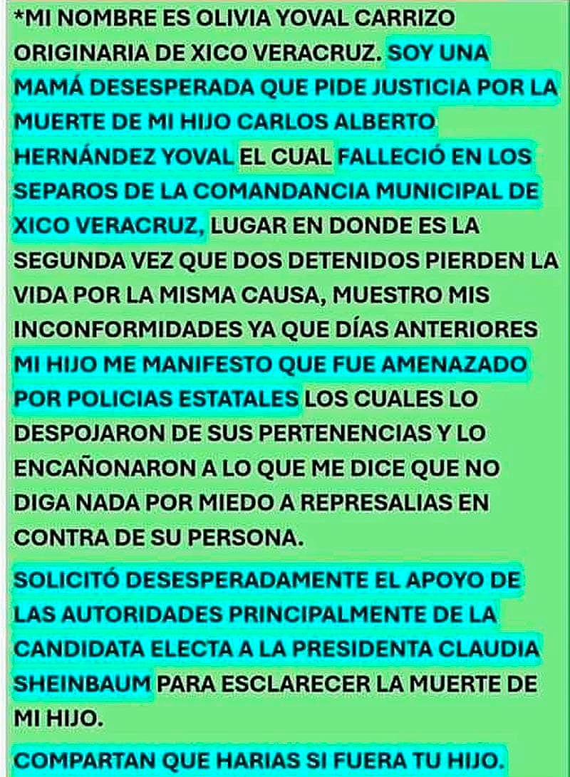 ¡POLICÍAS DE SSP LO HABÍAN AMENAZADO! - APARECIÓ SIN VIDA EN LA CÁRCEL DE XICO