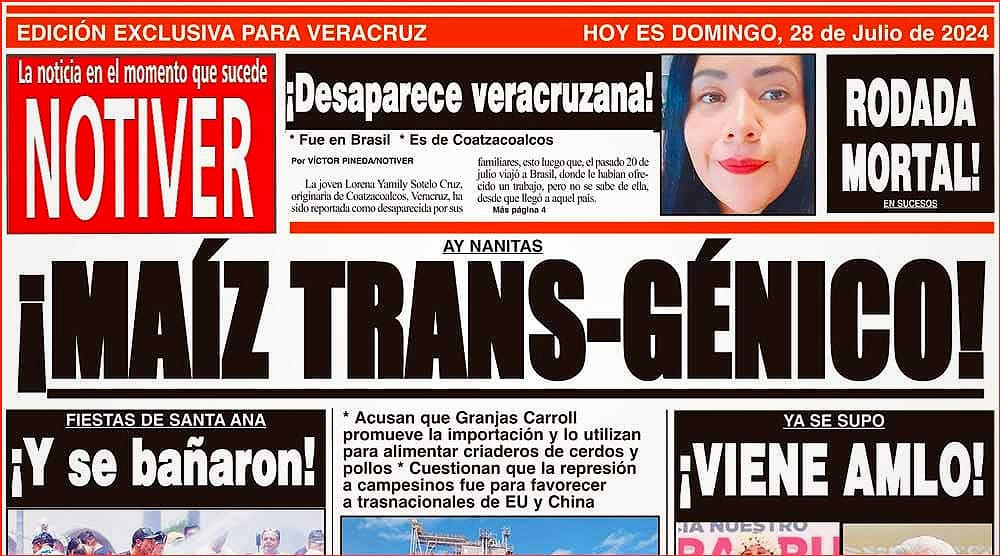 LA PORTADA - DOMINGO 28 DE JULIO 2024