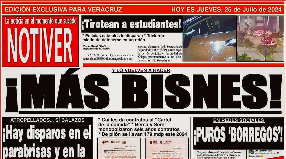 LA PORTADA - JUEVES 25 DE JULIO 2024