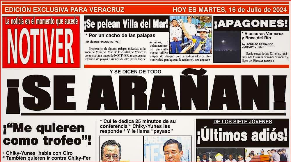 LA PORTADA - MARTES 16 DE JULIO 2024