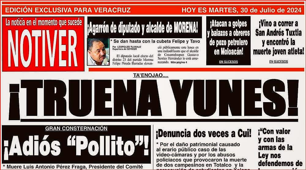 LA PORTADA - MARTES 30 DE JULIO 2024