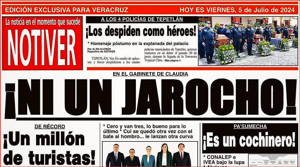 LA PORTADA - VIERNES 5 DE JULIO 2024