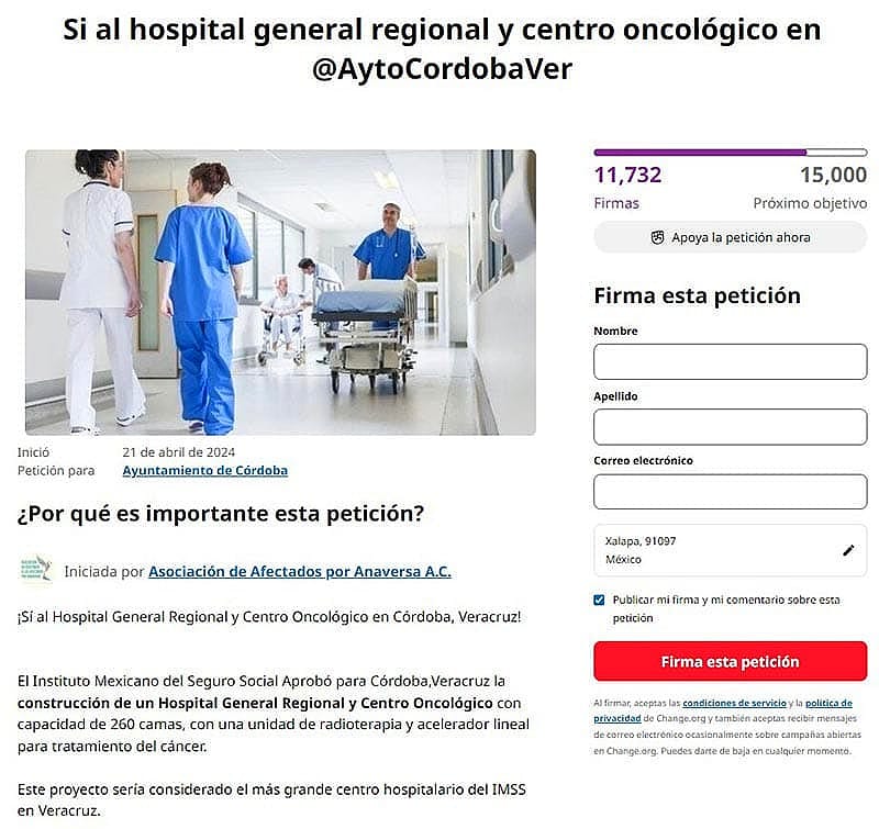 ¡HASTA PIDEN FIRMAS! - *Pacientes oncológicos necesitan con urgencia el tratamiento