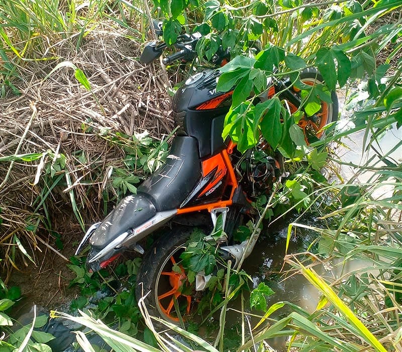 ¡SE MATÓ EN SU MOTOCICLETA!