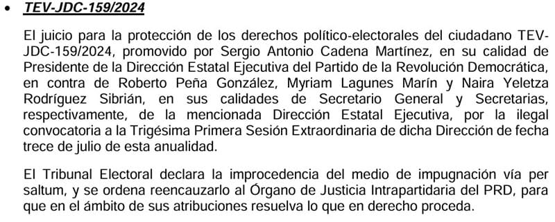 ¡PERREDISTAS VS PERREDISTAS! - *TEV MANDA LA BRONCA AL PARTIDO