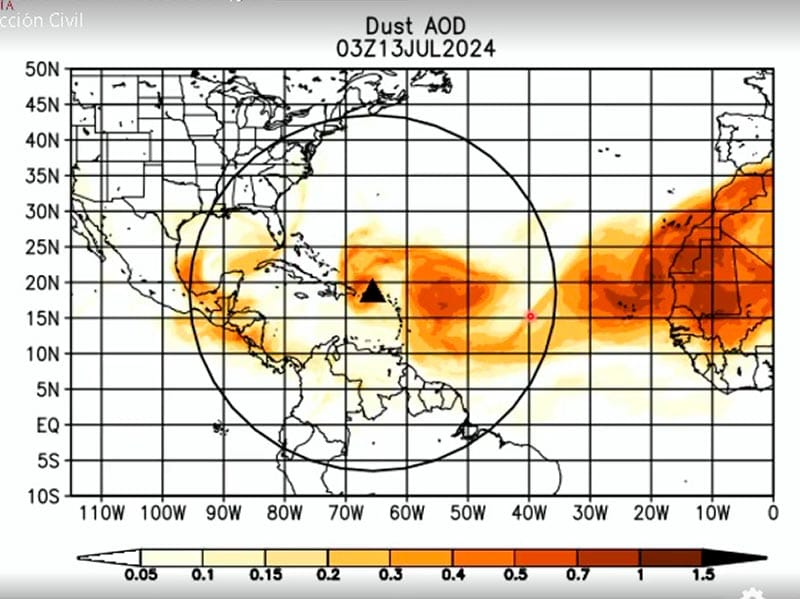 ¡POLVO DE SAHARA! - *Estaría inhibiendo la formación de ciclones durante 7 días en el Golfo de México