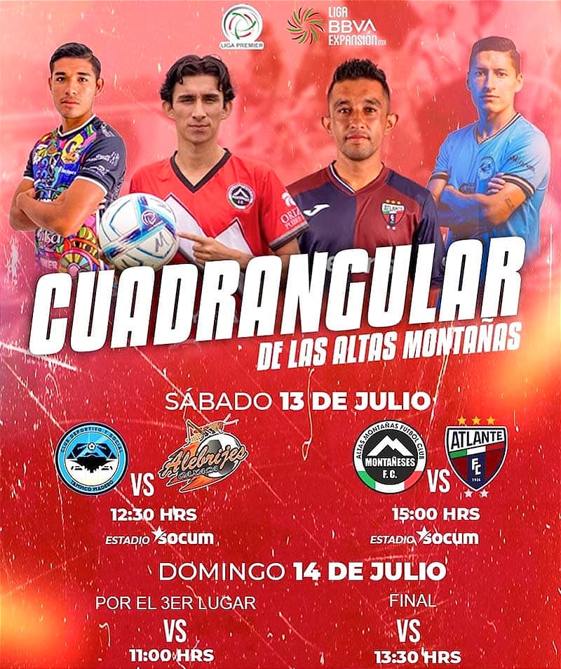 ¡INVITAN AL CUADRANGULAR EN LAS “ALTAS MONTAÑAS”! - *Montañeses el anfitrión, estarán Tampico Madero, Alebrijes y Atlante