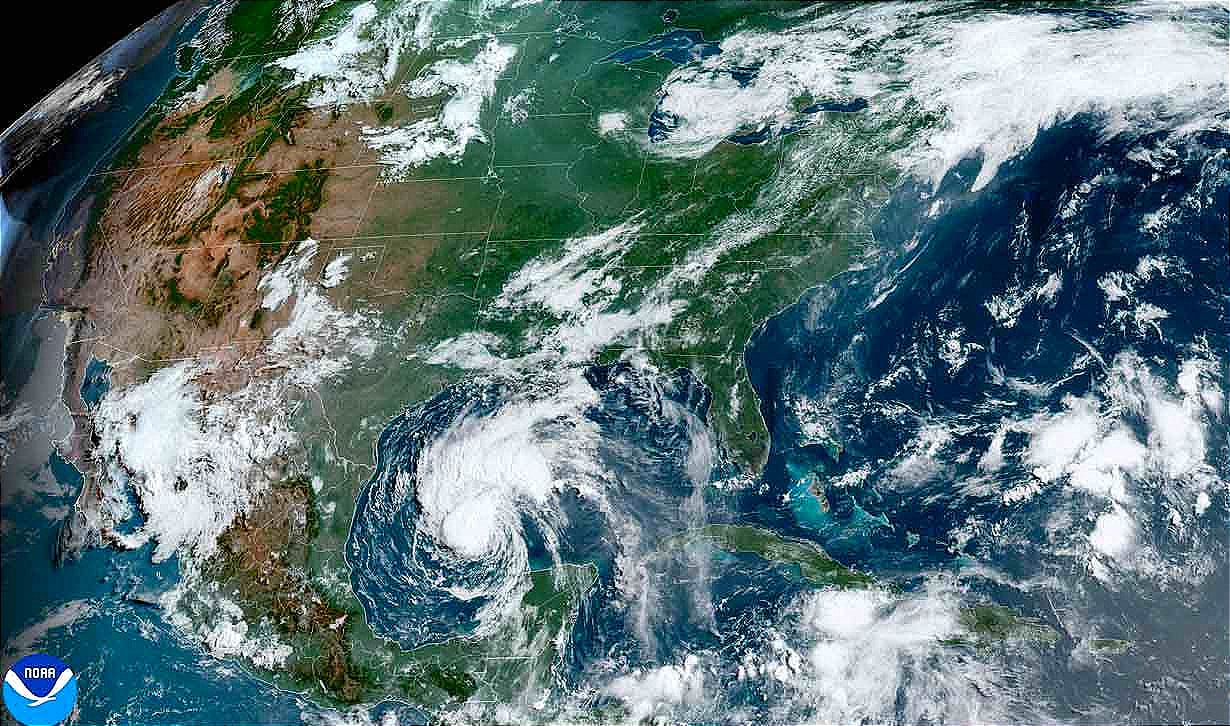 ¡TORMENTA BERYL YA RECORRE  EL GOLFO DE MÉXICO! - *NOS MANDA OLOTAS Y VIENTO  DEL OESTE CON RACHAS