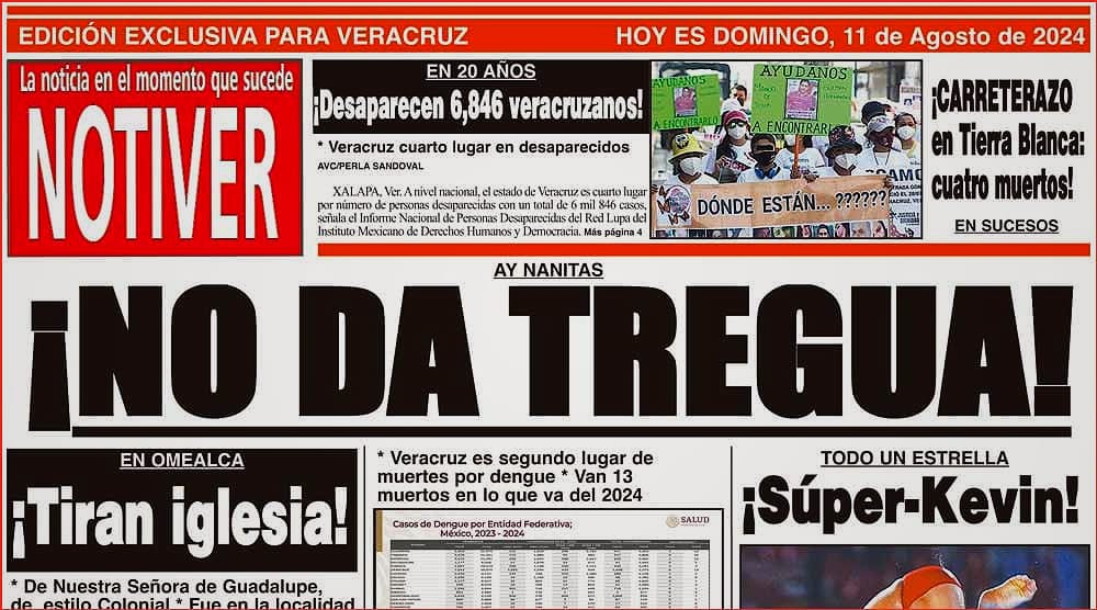 LA PORTADA - DOMINGO 11 DE AGOSTO 2024