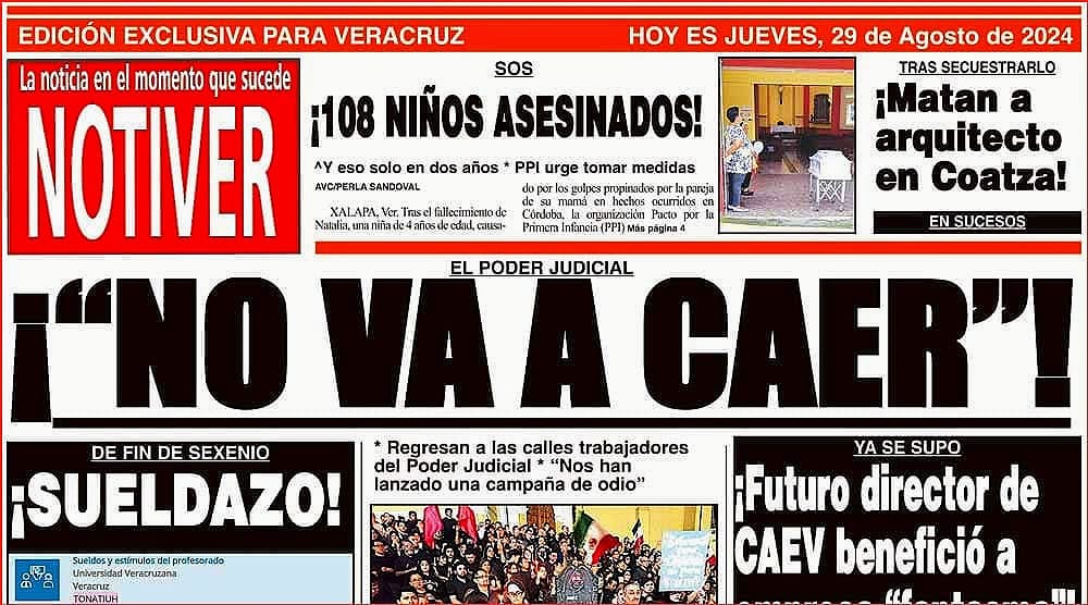 LA PORTADA - JUEVES 29 DE AGOSTO 2024