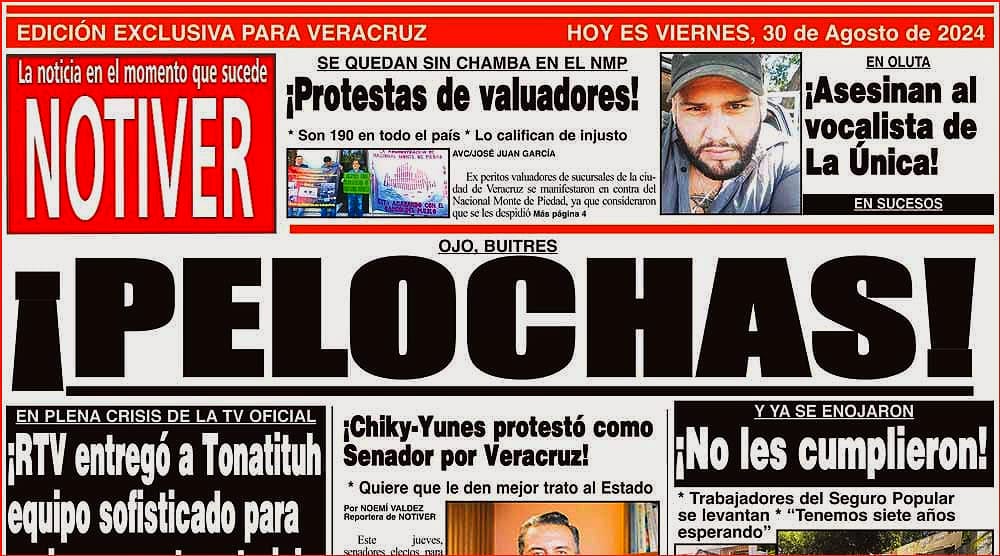 LA PORTADA - VIERNES 30 DE AGOSTO 2024