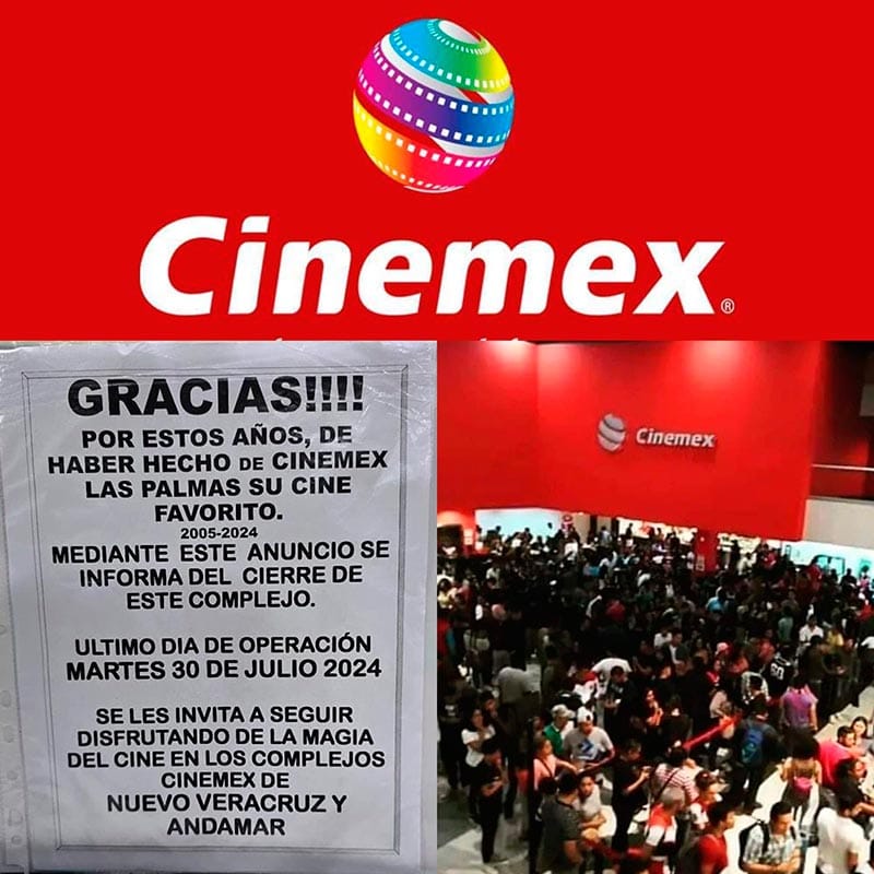 ¡CIERRA CINEMEX DE LAS PALMAS!