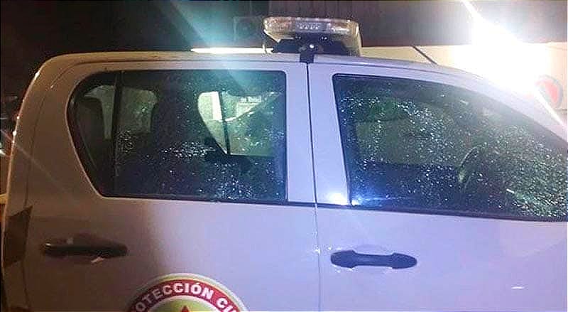 ¡ESCOPETAZOS A PROTECCIÓN CIVIL! - EL AGRESOR ESCAPÓ EN UN AUTOMÓVIL DE COLOR BLANCO *TUXPAN