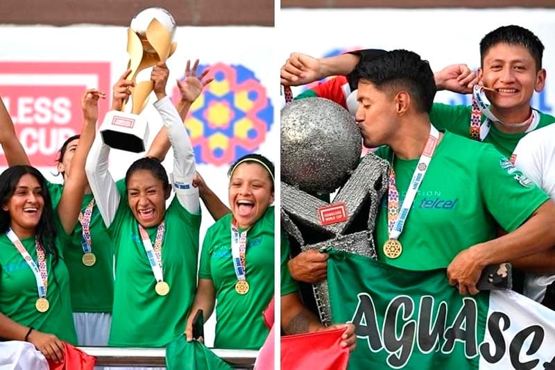 ¡MÉXICO ES DOBLE CAMPEÓN EN MUNDIAL DE PERSONAS SIN HOGAR!