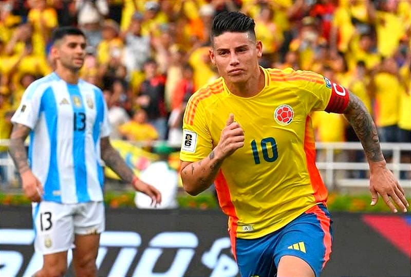 ¡JAMES RODRÍGUEZ DA LA VICTORIA A COLOMBIA SOBRE ARGENTINA!