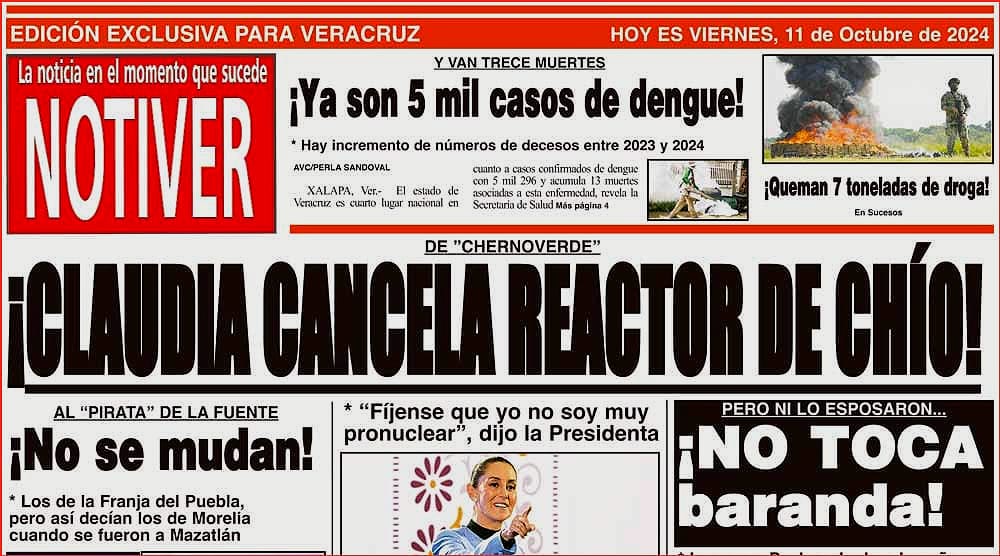 LA PORTADA - VIERNES 11  DE OCTUBRE 2024