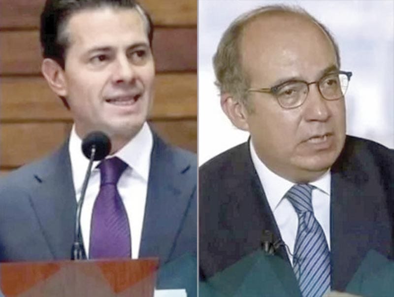 ¡DESEAN PEÑA Y CALDERÓN ÉXITO A SHEINBAUM!