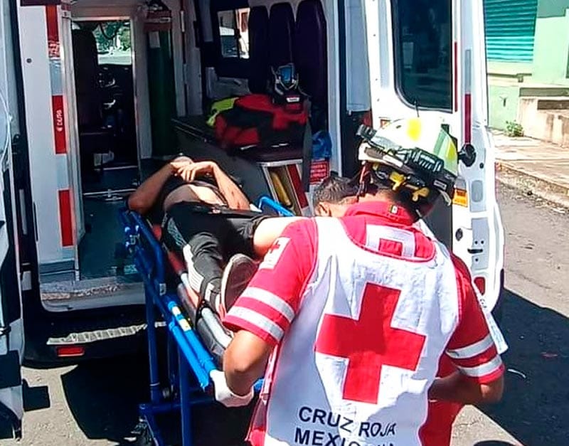 ¡ROBA-MOTOS HERIDO EN  DERRAPÓN CUANDO HUÍA!