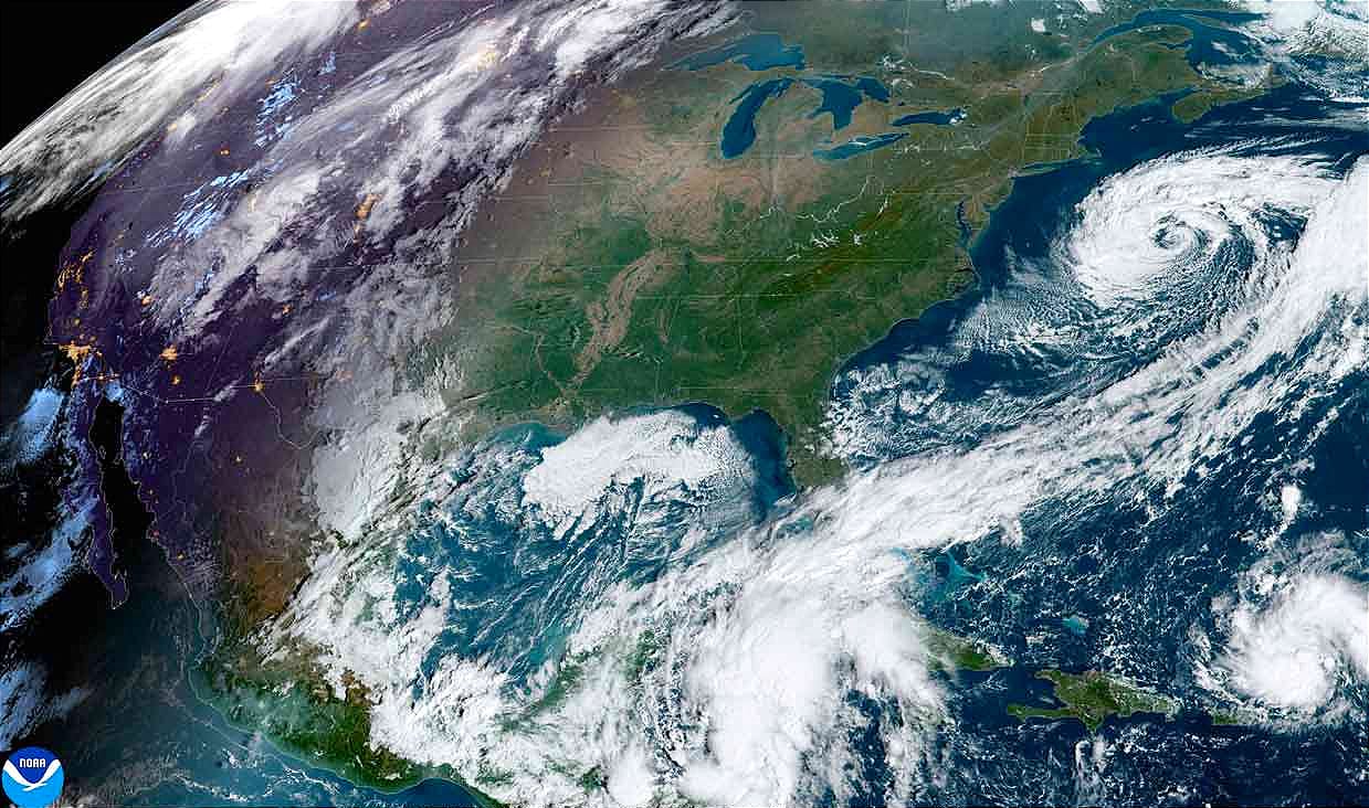 ¡NUBLADO, LLUVIAS Y "NORTE" ARRACHADO! - *LA LÍNEA FRONTAL EN EL SUR DEL GOLFO