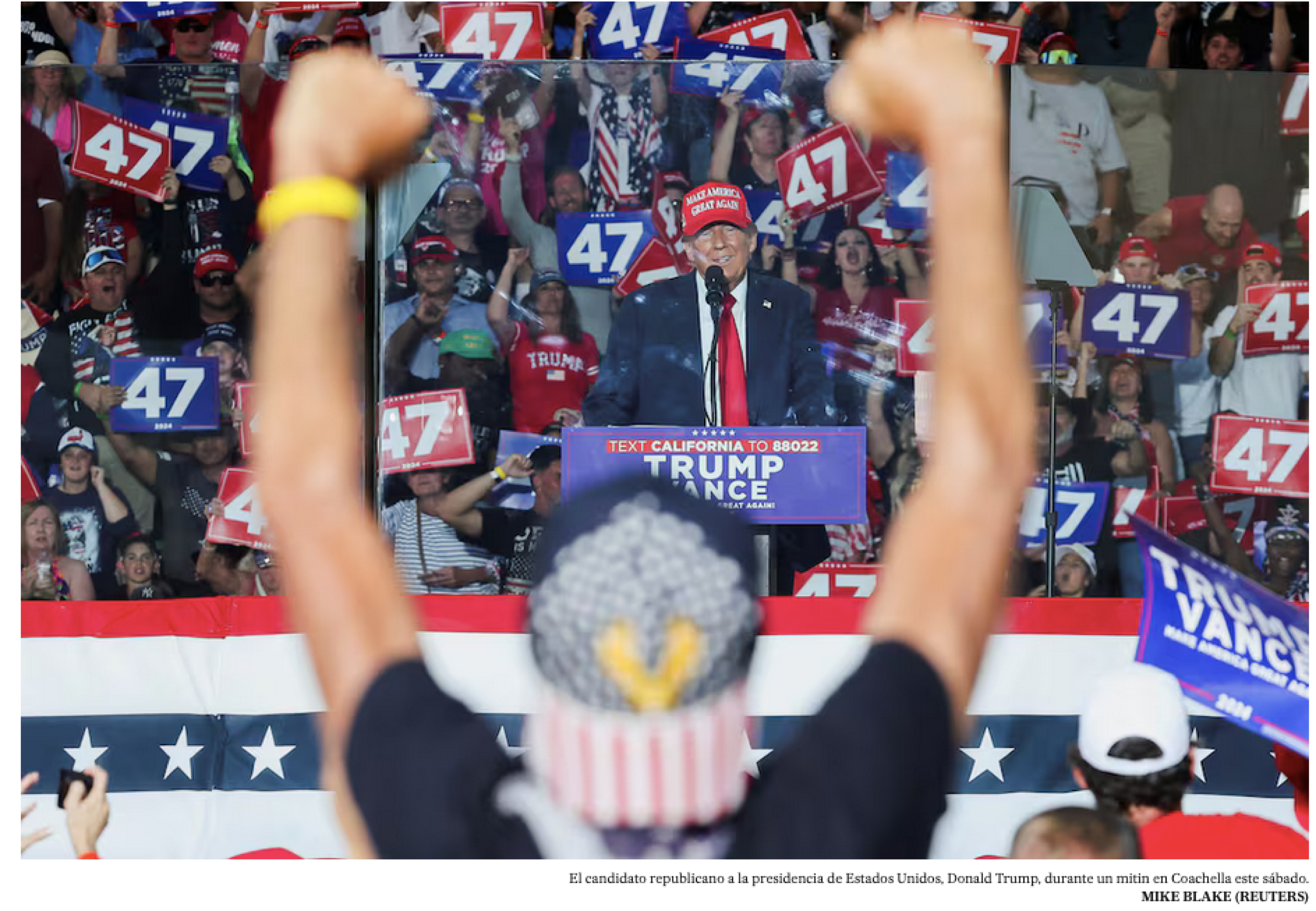 ¡TRAÍA UNA PISTOLA CERCA DE MITÍN DE DONALD TRUMP Y LO DETIENEN!