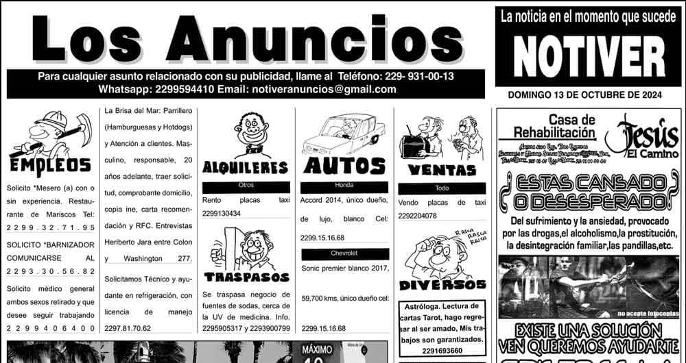 ...LOS ANUNCIOS, AVISOS Y DEMÁS! - DOMINGO, 13 DE OCTUBRE 2024