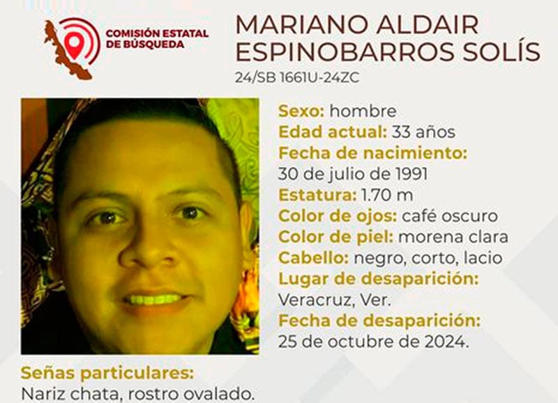 ¡BUSCAN AL JOVEN MARIANO ALDAIR!