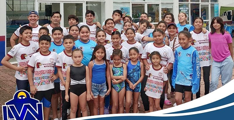 ¡ÁGUILAS HISPANO GANAN TORNEO DE NATACIÓN “TODOS SANTOS”!