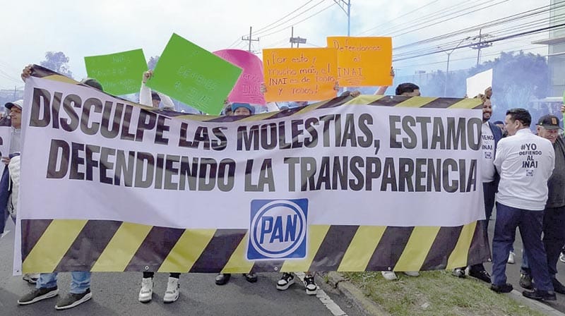 ¡PAN ANUNCIA “RESISTENCIA CIVIL PACÍFICA” EN DEFENSA DEL INAI!