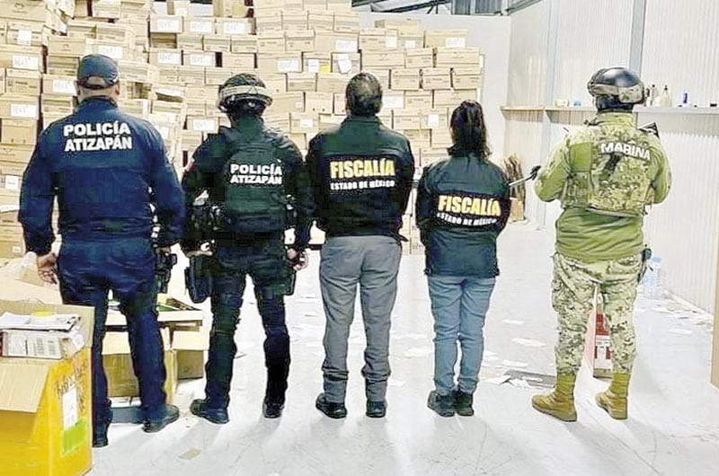 ¡CATEAN BODEGA EN ATIZAPÁN Y CONFISCAN MERCANCÍA VALUADA EN 9 MILLONES DE PESOS!