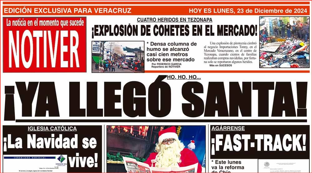 LA PORTADA - LUNES 23 DE DICIEMBRE 2024