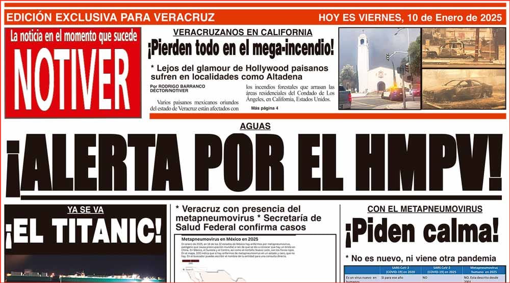 LA PORTADA - VIERNES 10 DE ENERO 2025