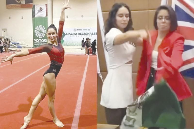 ¡GIMNASTA MEXICANA TIRA BANDERA DE MÉXICO Y CAUSA INDIGNACIÓN!