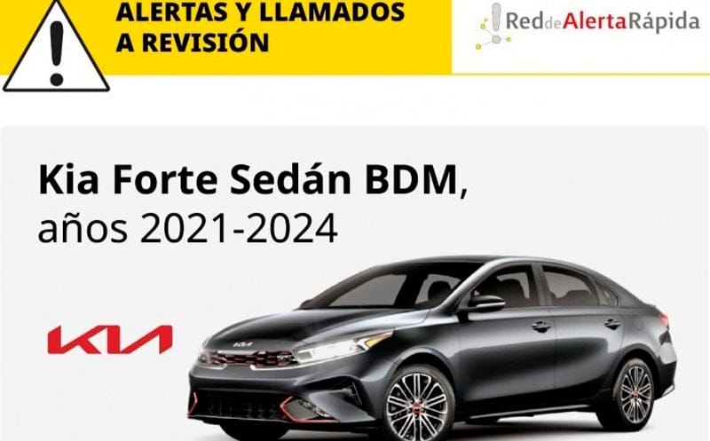 ¡REVISARÁN CON LUPA 25 MIL 559 VEHÍCULOS MAZDA Y KIA POR POSIBLES FALLAS EN SUS SISTEMAS!