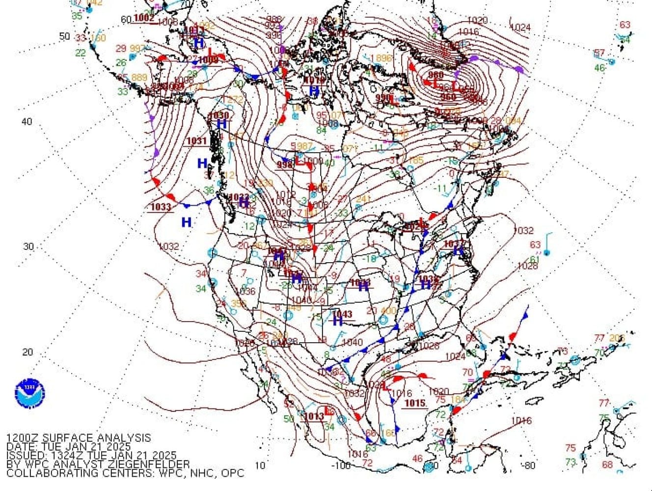 ¡Se reforzará la masa de aire ártico; lluvias, heladas y caída de nieve!