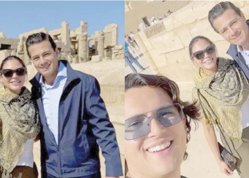 ¡CAPTAN A PEÑA NIETO EN EGIPTO; ASISTE AL TEMPLO DE KARNAK!