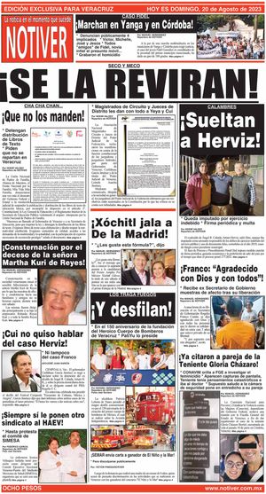 LA PORTADA - DOMINGO, 20 DE AGOSTO 2023