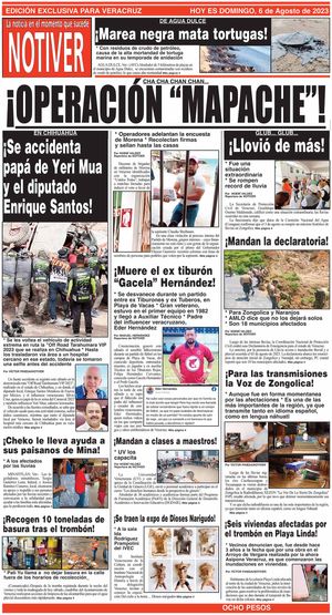 LA PORTADA - DOMINGO, 6 DE AGOSTO 2023