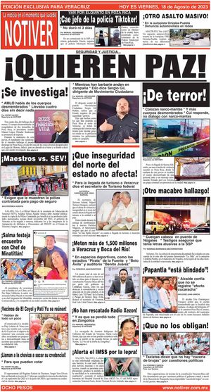 LA PORTADA - VIERNES, 18 DE AGOSTO 2023