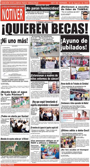 LA PORTADA - VIERNES, 25 DE AGOSTO 2023